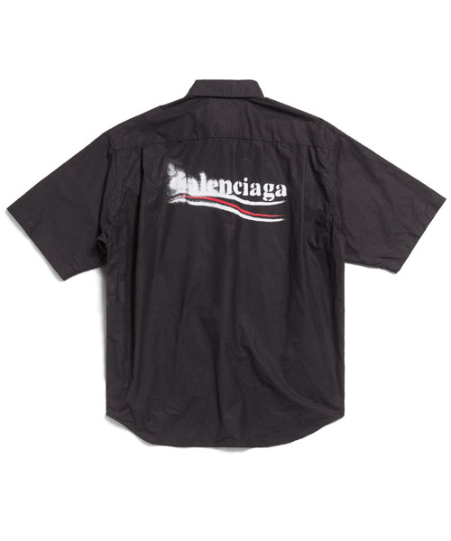 S-5060<br><b>BALENCIAGA</b><br>웨이브 로고 반소매 셔츠</b><br>[매장가-150만원대]
