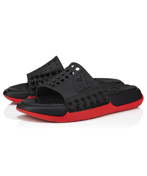 A-39705<br><b>CHRISTIAN LOUBOUTIN</b><br>로고 시그니처 패턴 슬리퍼</b><br>[매장가-50만원대]
