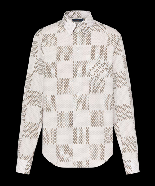 S-5090<br><b>LOUIS VUITTON</b><br>다미에 롱 슬리브 클래식 코튼 셔츠</b><br>[매장가-170만원대]