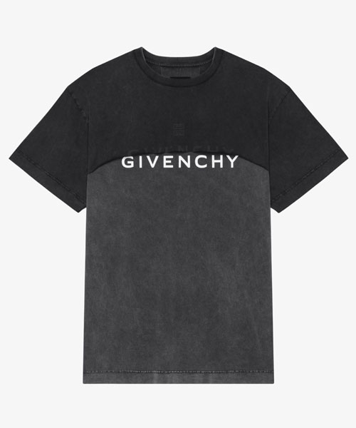 T-29575<br><b>GIVENCHY</b><br>오버랩 로고 프린트 코튼 티셔츠</b><br>[매장가-80만원대]