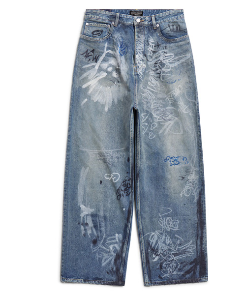 P-15528<br><b>BALENCIAGA</b><br>GRAFFITI BAGGY 데님 팬츠</b><br>[매장가-200만원대]