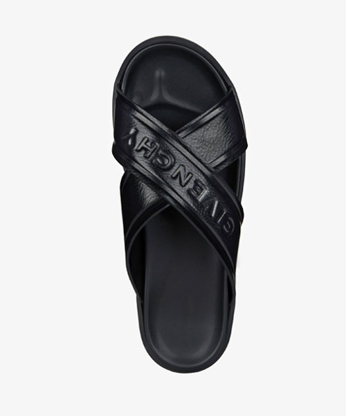 A-39428<br><b>GIVENCHY</b><br>크로스 스트랩 가죽 로고 샌들</b><br>[매장가-80만원대]