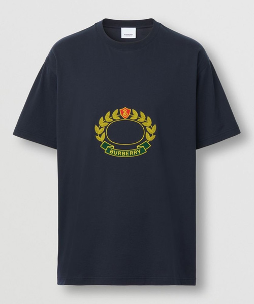 T-29697<br><b>BURBERRY</b><br>오크 리프 크레스트 코튼 티셔츠</b><br>[매장가-100만원대]