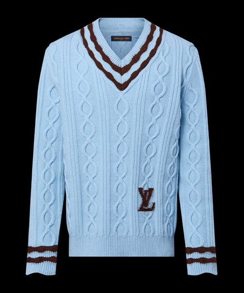 T-29554<br><b>LOUIS VUITTON</b><br>케이블 니트 울 앤드 모헤어 V넥 풀오버</b><br>[매장가-280만원대]