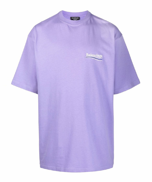 T-29726<br><b>BALENCIAGA</b><br>웨이브 로고 자수 코튼 티셔츠</b><br>[매장가-100만원대]