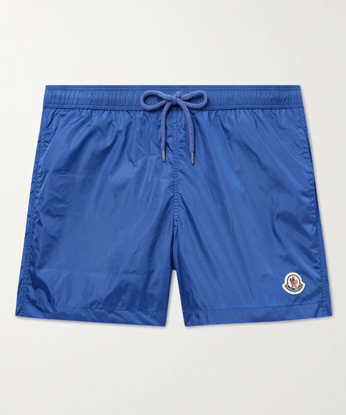 P-15527<br><b>MONCLER</b><br>로고 패치 밴딩 스윔 팬츠</b><br>[매장가-60만원대]