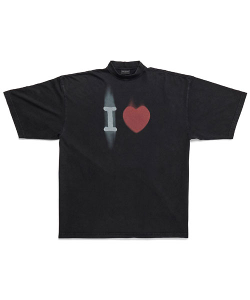 T-29557<br><b>BALENCIAGA</b><br>I LOVE 프린트 코튼 티셔츠</b><br>[매장가-100만원대]
