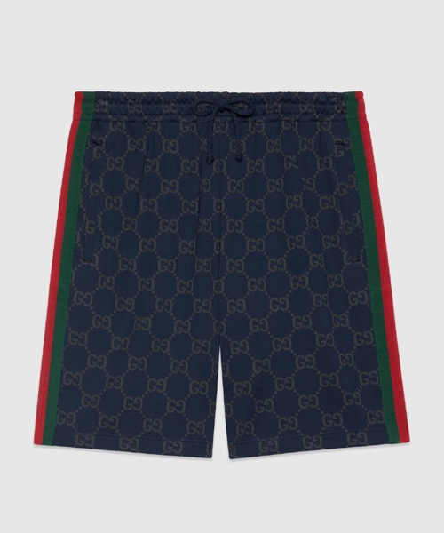 P-15427<br><b>GUCCI</b><br>GG 로고 패턴 코튼 쇼츠</b><br>[매장가-180만원대]