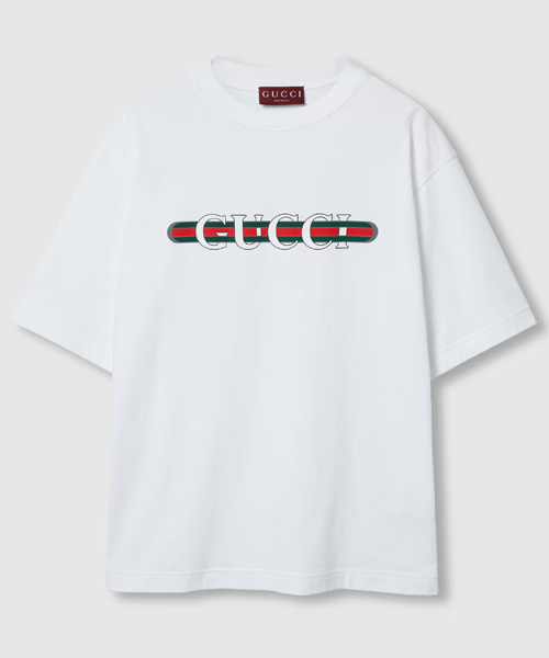 T-29670<br><b>GUCCI</b><br>3D 로고 프린트 코튼 티셔츠</b><br>[매장가-60만원대]