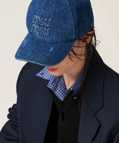 A-39516<br><b>MIU MIU</b><br>데님 베이스볼 캡</b><br>[매장가-70만원대]