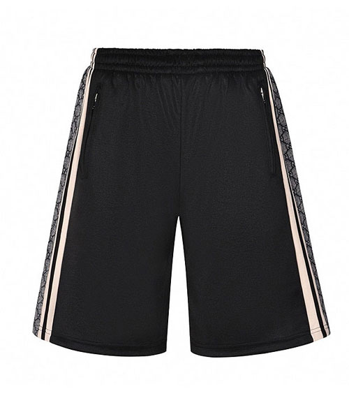 P-15432<br><b>GUCCI</b><br>로고 프린트 스트라이프 쇼츠</b><br>[매장가-150만원대]