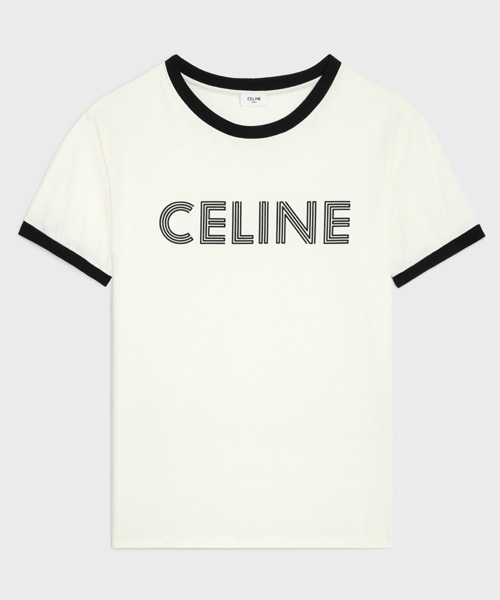 T-29758<br><b>CELINE</b><br>로고 프린트 코튼 티셔츠</b><br>[매장가-80만원대]