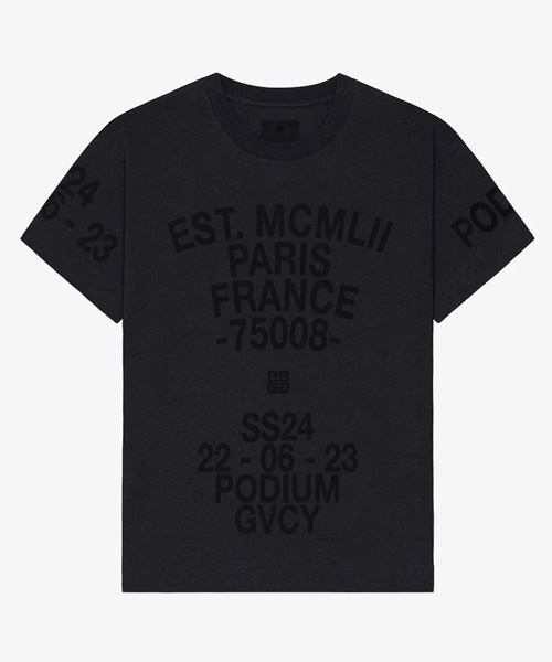 T-29815<br><b>GIVENCHY</b><br>타이포그래피 프린트 코튼 티셔츠</b><br>[매장가-140만원대]