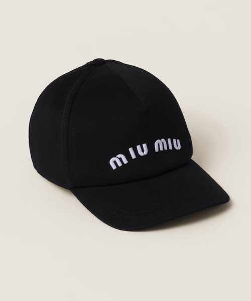 A-39759<br><b>MIU MIU</b><br>드릴 베이스볼 캡</b><br>[매장가-60만원대]