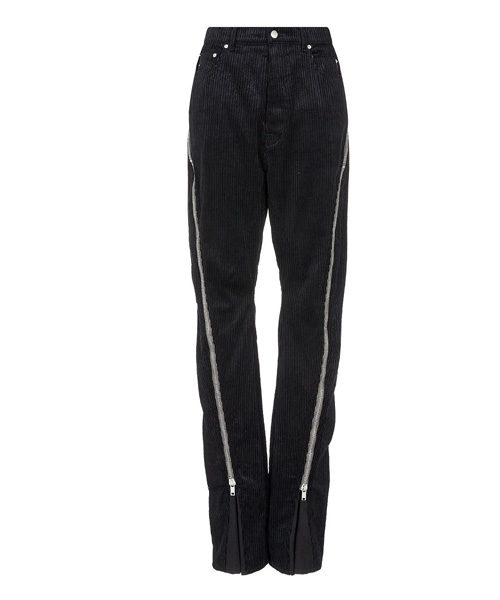 P-15599<br><b>RICK OWENS</b><br>롱 지퍼 슬릿 코듀로이 팬츠</b><br>[매장가-200만원대]