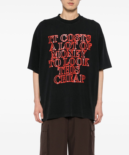T-29762<br><b>VETEMENTS</b><br>베리 익스펜시브 프린트 티셔츠</b><br>[매장가-190만원대]