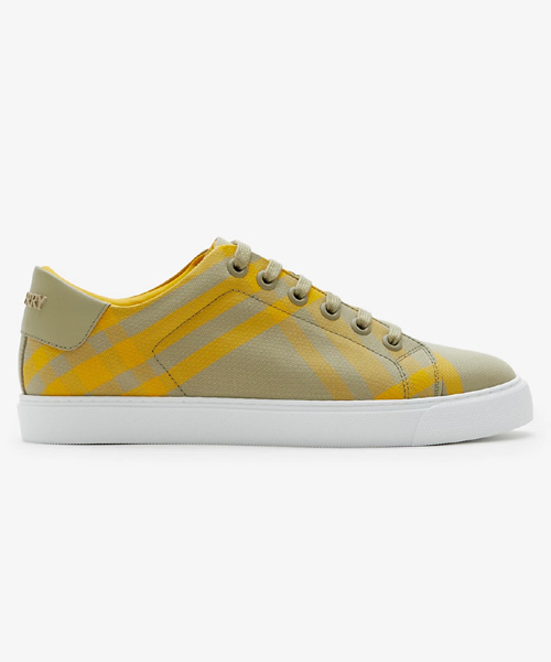 A-40220<br><b>BURBERRY</b><br>체크 코튼 스니커즈</b><br>[매장가-80만원대]