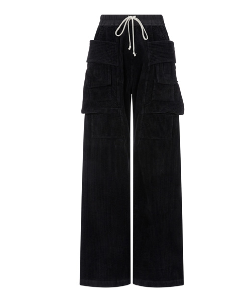 P-15600<br><b>RICK OWENS</b><br>코듀로이 와이드 카고 팬츠</b><br>[매장가-150만원대]