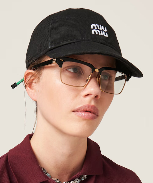 A-40025<br><b>MIU MIU</b><br>데님 야구 모자</b><br>[매장가-100만원대]