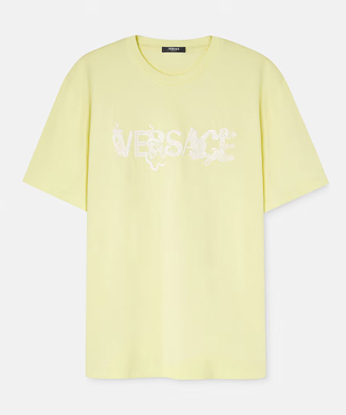 T-29745<br><b>VERSACE</b><br>스프링 로고 코튼 티셔츠</b><br>[매장가-150만원대]