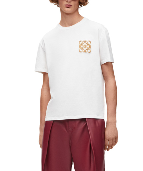 T-29764<br><b>LOEWE</b><br>시그니처 로고 자수 코튼 티셔츠</b><br>[매장가-70만원대]