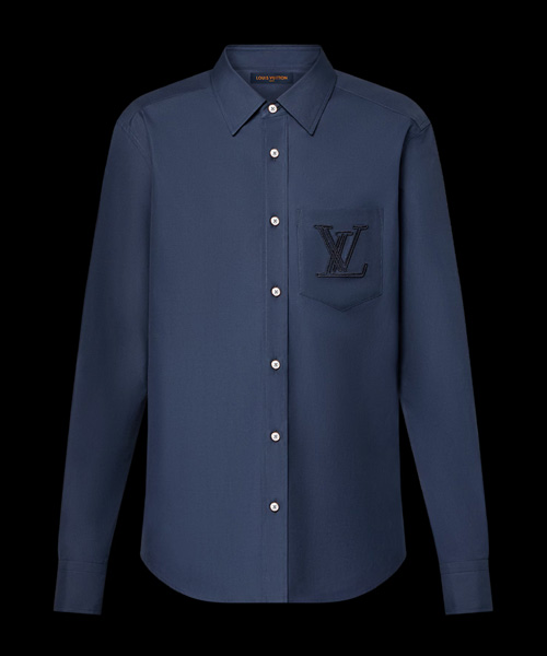 S-5178<br><b>LOUIS VUITTON</b><br>엠브로이더드 롱 슬리브 코튼 셔츠</b><br>[매장가-140만원대]
