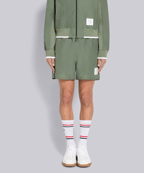 P-15540<br><b>THOM BROWNE</b><br>립스톱 탑스티치 트랙쇼츠</b><br>[매장가-100만원대]