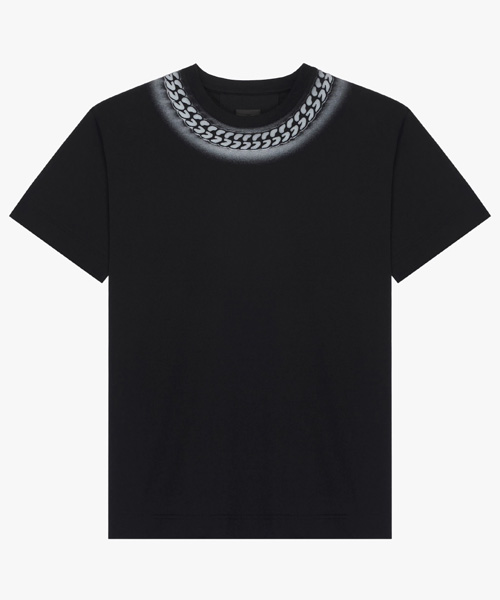 T-29799<br><b>GIVENCHY</b><br>엠보스드 체인 프린트 코튼 티셔츠</b><br>[매장가-120만원대]