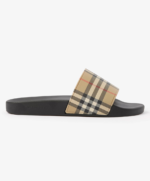 A-39754<br><b>BURBERRY</b><br>체크 슬라이드 슬리퍼</b><br>[매장가-50만원대]