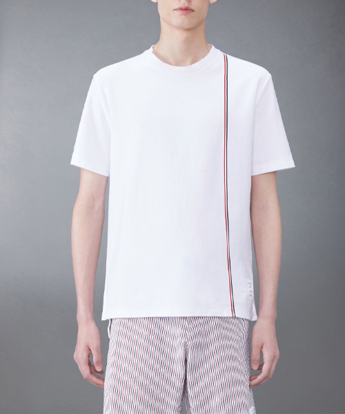 T-29875<br><b>THOM BROWNE</b><br>RWB 스트라이프 티셔츠</b><br>[매장가-100만원대]