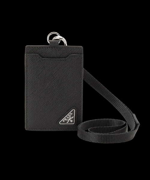 A-39816<br><b>PRADA</b><br>사피아노 레더 트라이앵글 로고 카드 홀더</b><br>[매장가-60만원대]