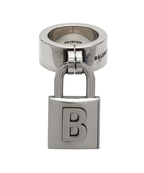 A-39826<br><b>BALENCIAGA</b><br>실버 자물쇠 링</b><br>[매장가-60만원대]