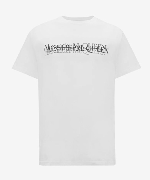 T-29744<br><b>ALEXANDER MCQUEEN</b><br>로고 스탬프 코튼 티셔츠</b><br>[매장가-50만원대]