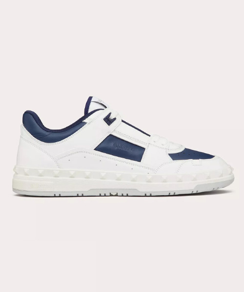 A-39921<br><b>VALENTINO</b><br>프리도트 송아지 가죽 로우탑 스니커즈</b><br>[매장가-100만원대]