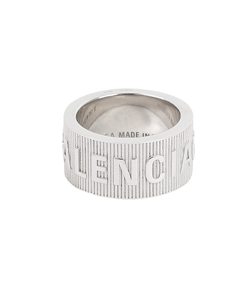 A-40037<br><b>BALENCIAGA</b><br>실버 로고 링</b><br>[매장가-70만원대]