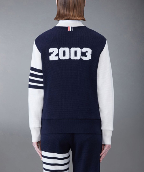 T-29890<br><b>THOM BROWNE</b><br>캐시미어 와플 2003 4-바 스웨트셔츠</b><br>[매장가-300만원대]