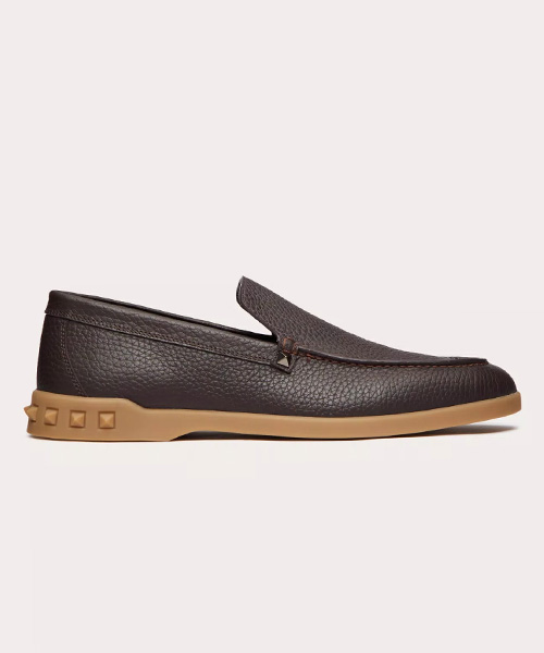 A-40330<br><b>VALENTINO</b><br>그레인 송아지 가죽 레저 플로우 슬립온</b><br>[매장가-100만원대]