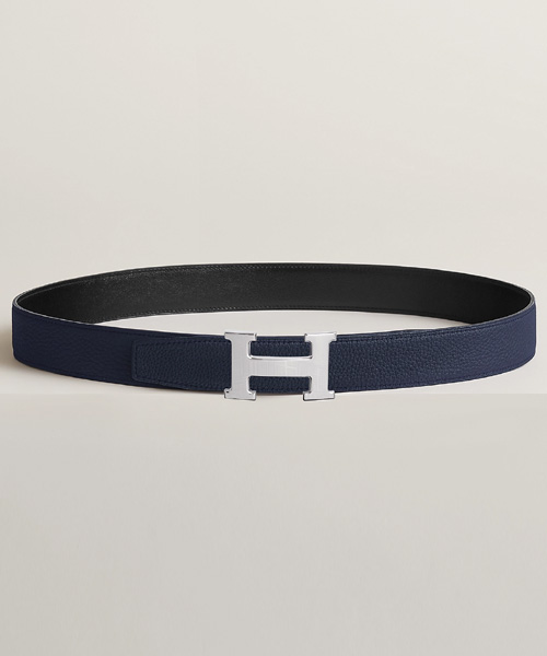 A-40338<br><b>HERMES</b><br>5382 FAUBOURG 벨트 버클 & 리버서블 가죽 스트랩 32MM</b><br>[매장가-130만원대]