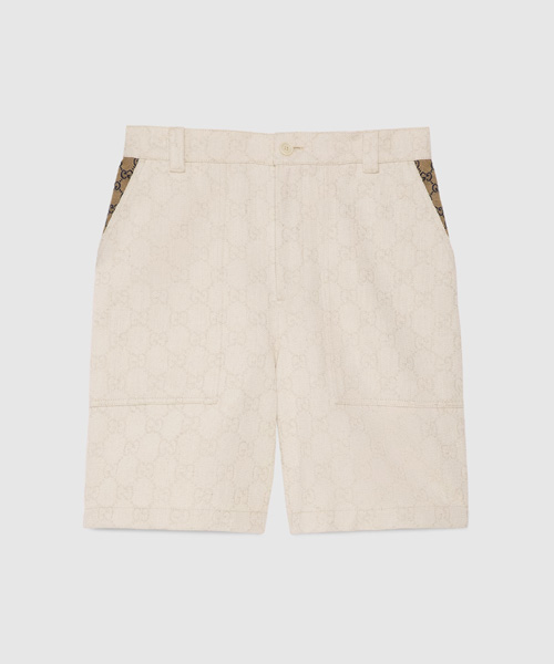 P-15786<br><b>GUCCI</b><br>GG 코튼 자카드 버뮤다 쇼츠</b><br>[매장가-220만원대]