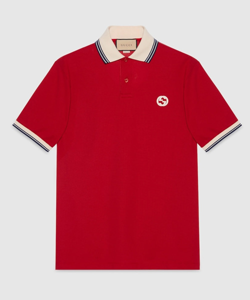 T-30030<br><b>GUCCI</b><br>인터로킹 G 코튼 폴로 셔츠</b><br>[매장가-100만원대]