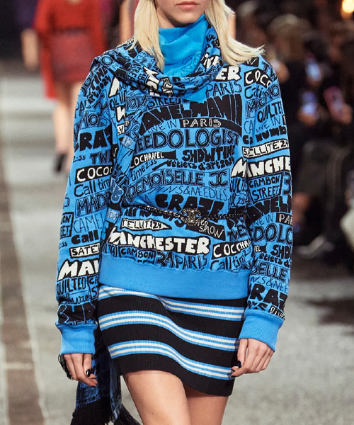 T-30007<br><b>CHANEL</b><br>타이포그래피 자수 풀 오버</b><br>[매장가-500만원대]