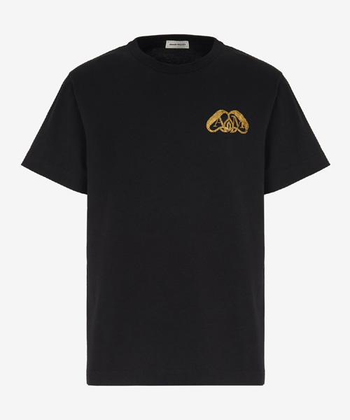T-29959<br><b>ALEXANDER MCQUEEN</b><br>하프 씰 로고 코튼 티셔츠</b><br>[매장가-90만원대]