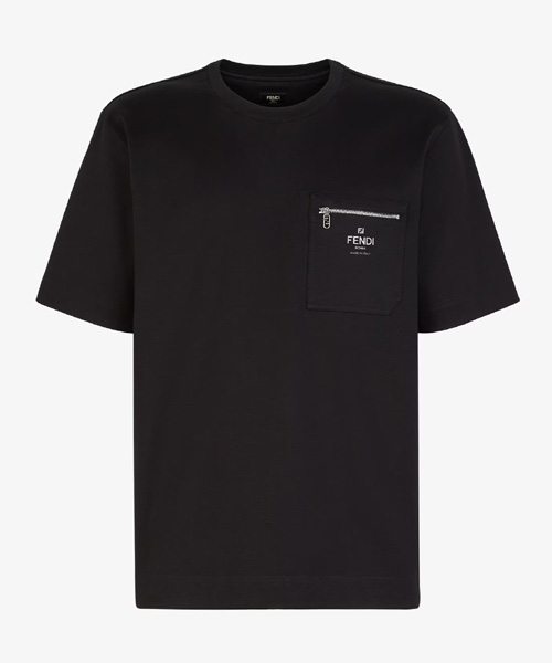 T-29999<br><b>FENDI</b><br>지퍼 포켓 로고 티셔츠</b><br>[매장가-120만원대]