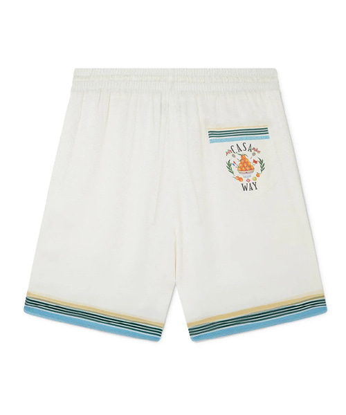 P-15772<br><b>CASABLANCA</b><br>카사 웨이 실크 쇼츠</b><br>[매장가-100만원대]
