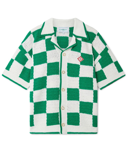 JK-23078<br><b>CASABLANCA</b><br>SCUBA CROCHET SHIRT</b><br>[매장가-180만원대]