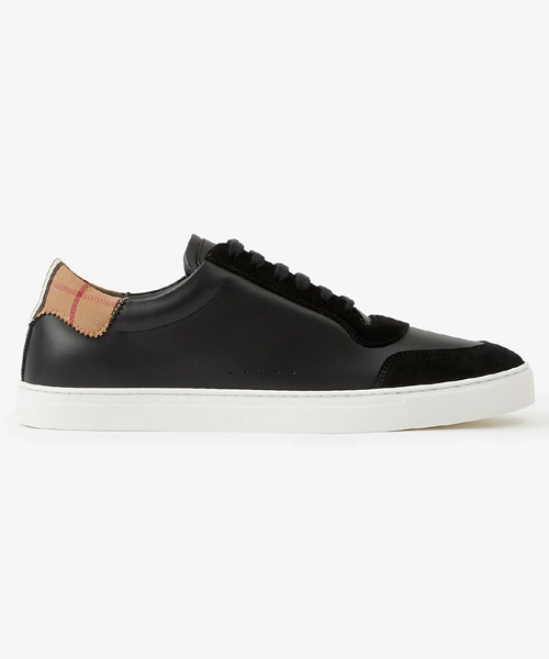 A-40571<br><b>BURBERRY</b><br>빈티지 체크 코튼 & 스웨이드 스니커즈</b><br>[매장가-80만원대]