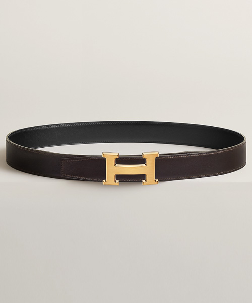 A-40337<br><b>HERMES</b><br>H 벨트 버클 & 리버서블 가죽 스트랩 32MM</b><br>[매장가-130만원대]