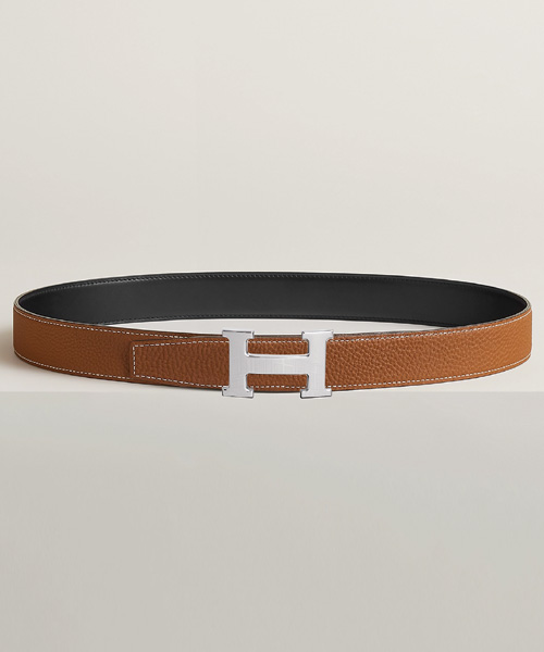 A-40340<br><b>HERMES</b><br>5382 FAUBOURG 벨트 버클 & 리버서블 가죽 스트랩 32MM</b><br>[매장가-130만원대]