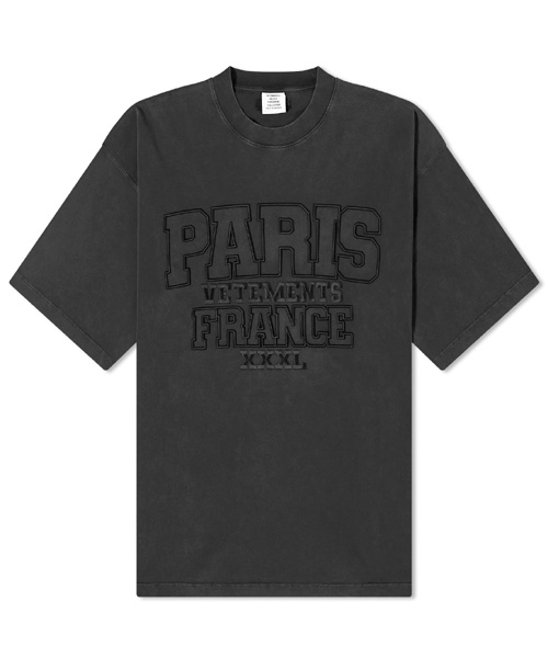 T-29940<br><b>VETEMENTS</b><br>파리 로고 코튼 티셔츠</b><br>[매장가-100만원대]