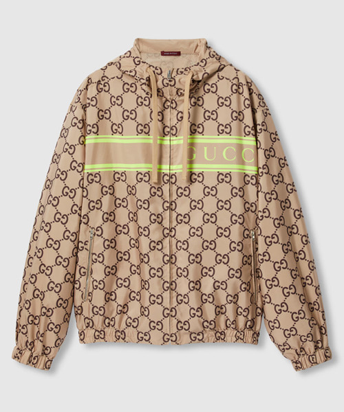 JK-23074<br><b>GUCCI</b><br>라이트 나일론 GG 프린트 후드 재킷</b><br>[매장가-300만원대]